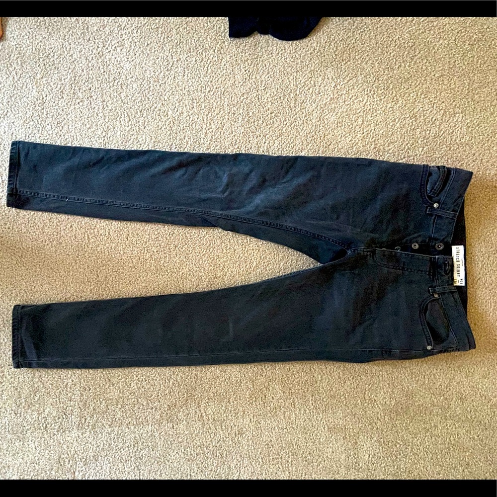 Topman black button up skinny jean size 28